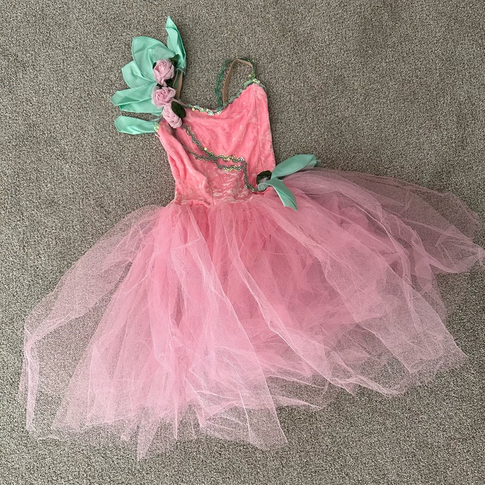 Pink and Green Fairy Costume for Kids